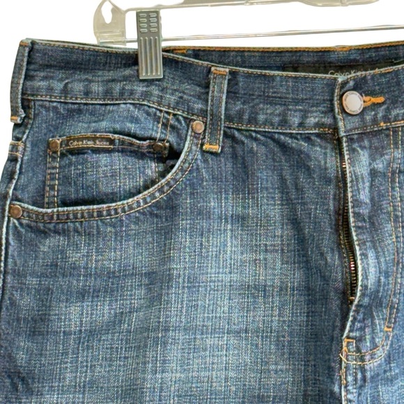 Men’s Calvin Klein Relaxed Fit Straight Jeans. Size 36x32 - Picture 5 of 16